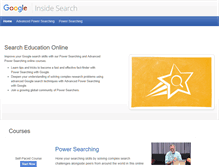 Tablet Screenshot of powersearchingwithgoogle.com